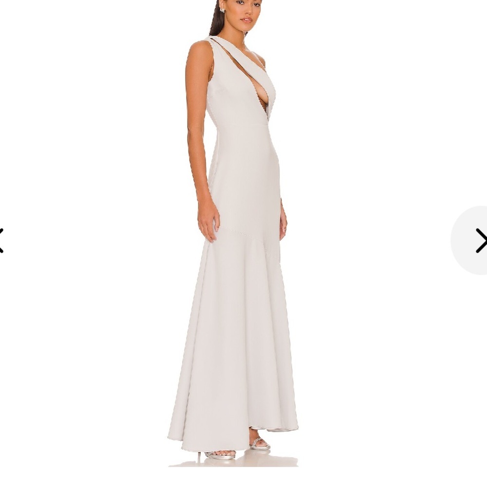 New | Lovers and Friends THE KYRA GOWN XS Mist Grey